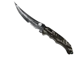 Black Laminate Flip Knife