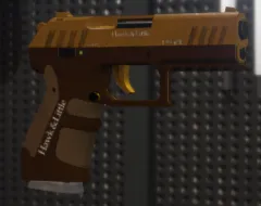 Combat Pistol Gold Tint