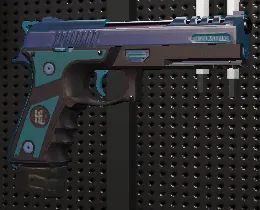 Pistol MK II Blue Contrast
