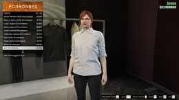 Burgundy Long Suit Female clothing in Grand Theft Auto V