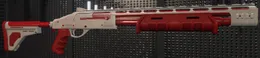 Pump Shotgun MK II Bold Red & White