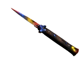 Marble Fade Stiletto Knife